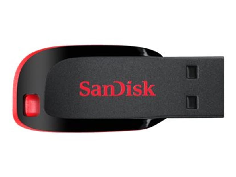 SanDisk Cruzer Blade 32GB USB A-tyyppi Musta, Punainen