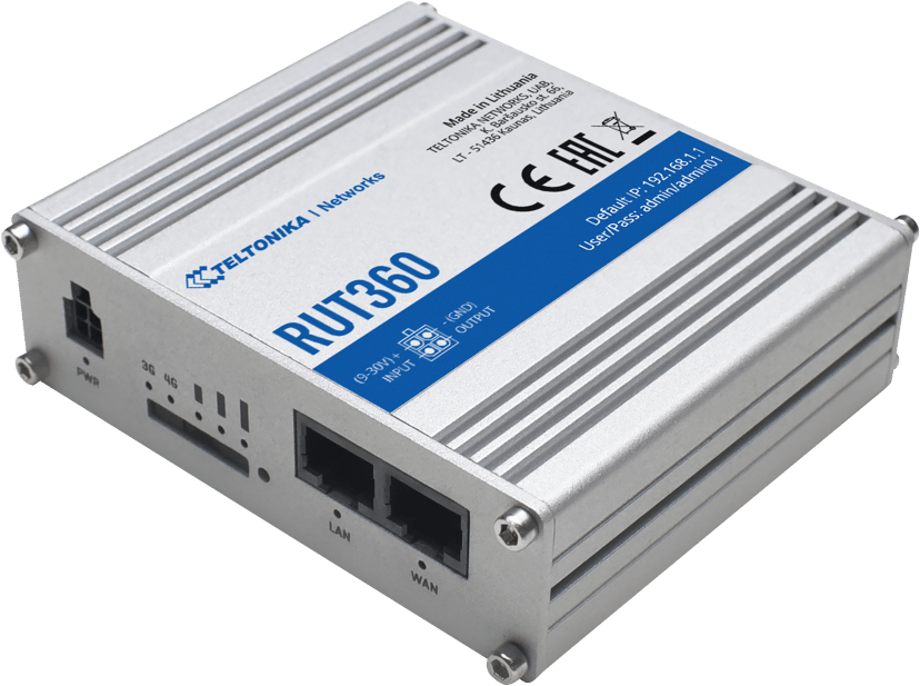 Teltonika RUT360 Industriell LTE CAT6 ruter