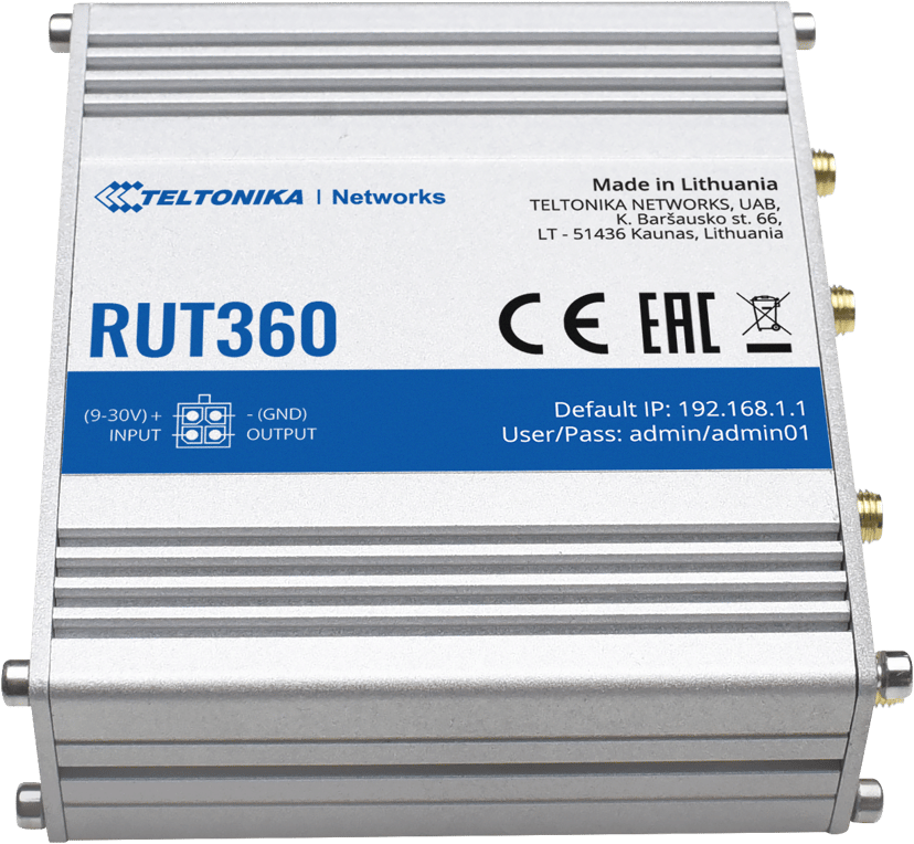 Teltonika RUT360 Industriell LTE CAT6 ruter
