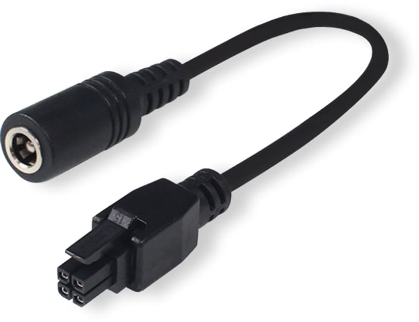 Teltonika 4-Pin To Barrel Socket Adapter 0.1m DC 4-pin Sort