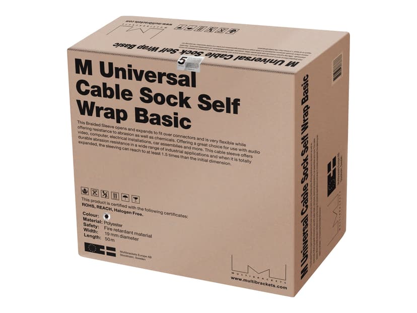 Multibrackets M Universal Cable Sock Self Wrap Basic