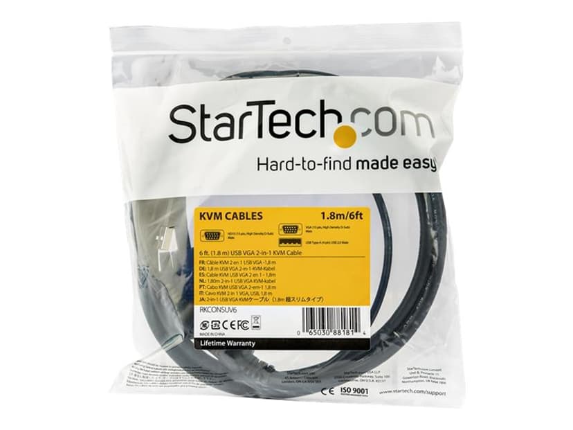 Startech 6 ft. (1.8 m) USB KVM Cable for StarTech.com Rackmount Consoles
