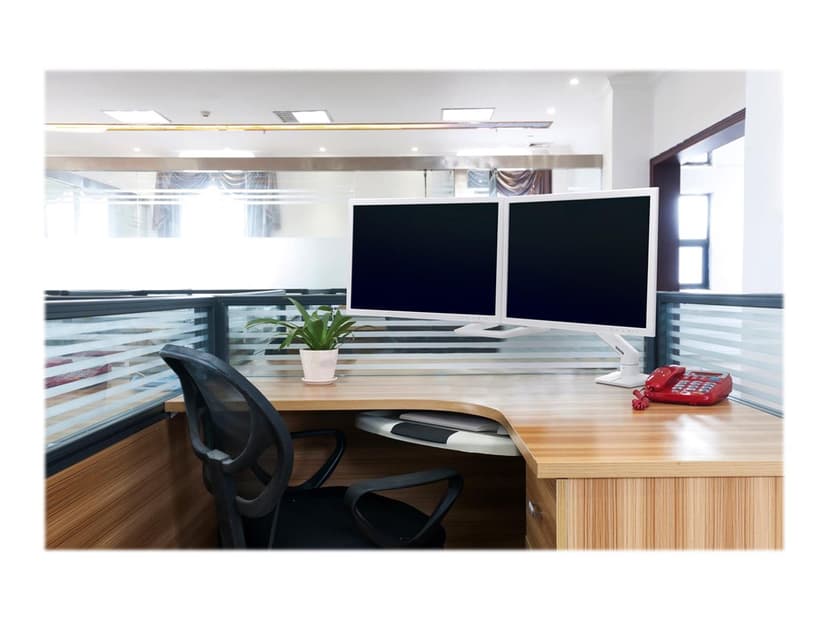 Ergotron HX Desk Dual Monitor Arm Matte Black
