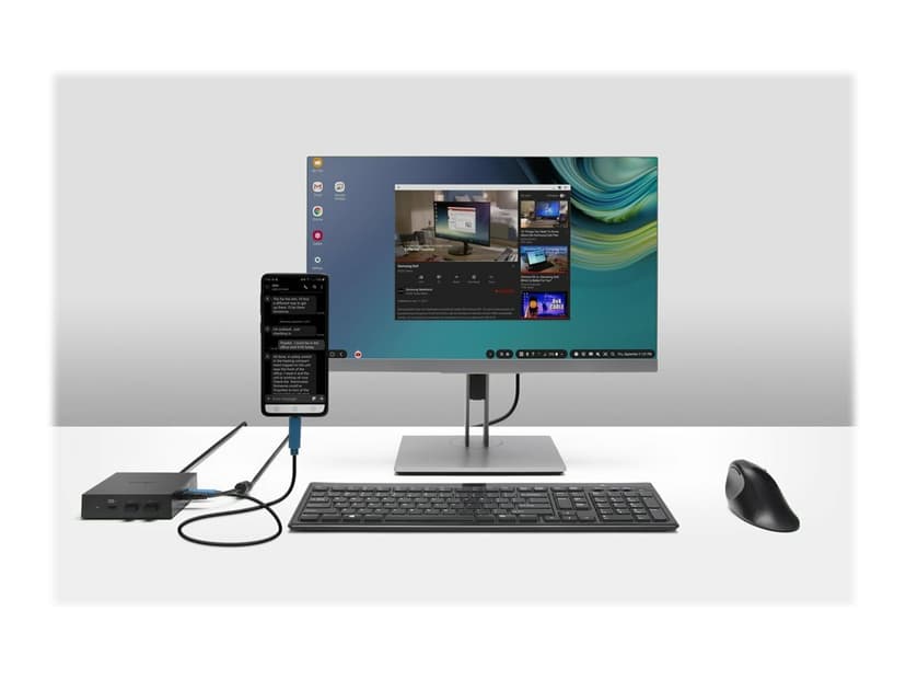 Kensington Pro Fit Ergo Wireless Mouse RF trådløs + Bluetooth Mus