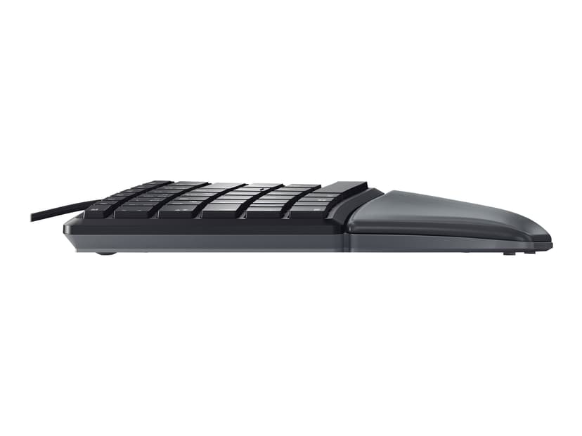 Cherry KC 4500 ERGO tastatur Universell USB QWERTY Nordisk Sort Kablet Nordisk
