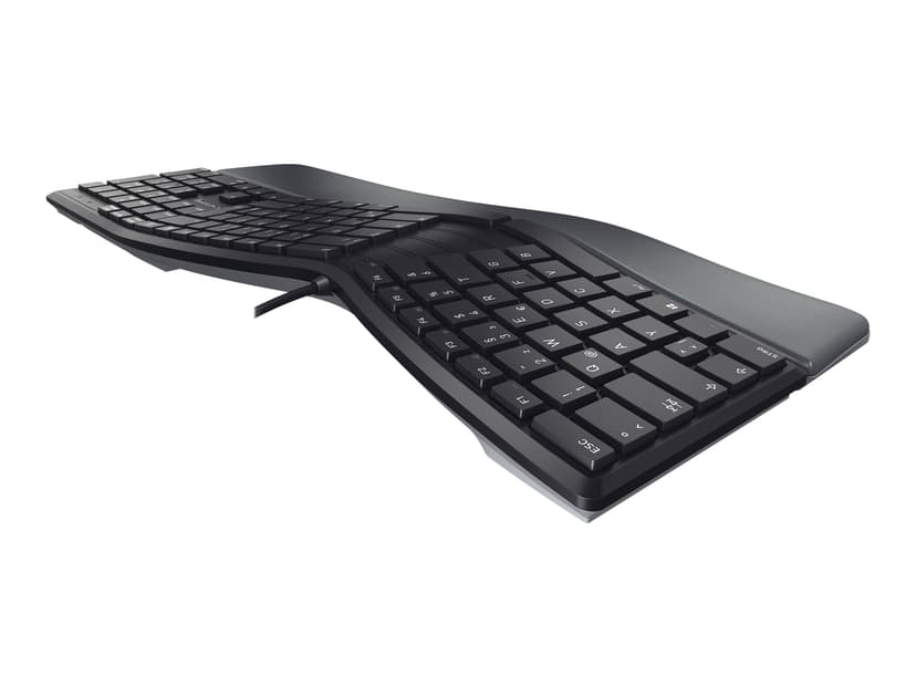 Cherry KC 4500 ERGO tastatur Universell USB QWERTY Nordisk Sort Kablet Nordisk