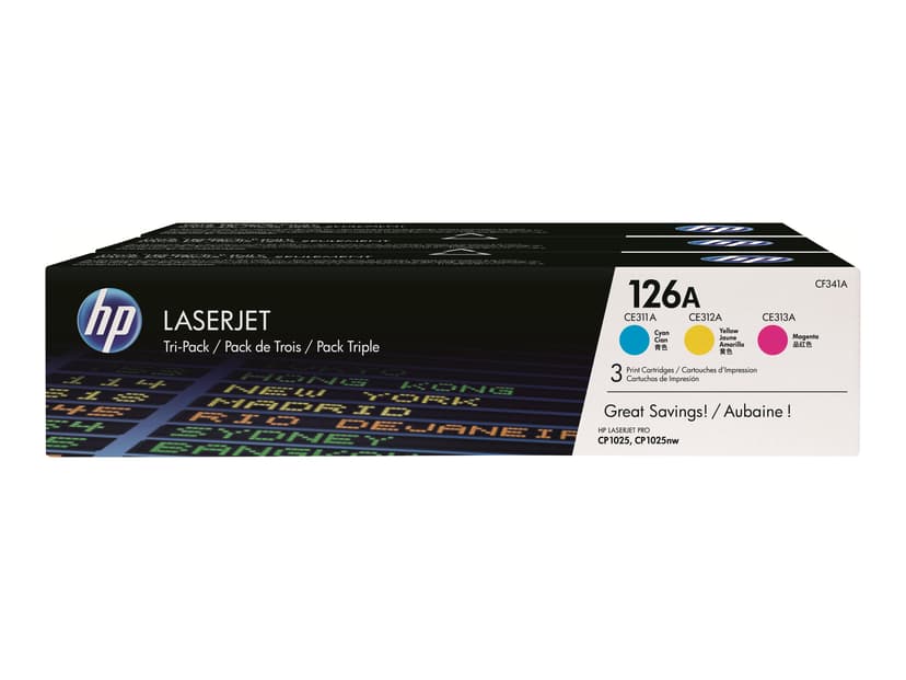 HP Toner Kit 126A (Y/C/M) 1K - CP1025/M275