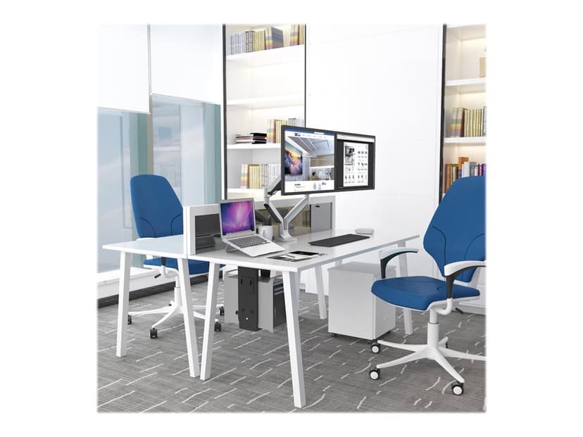 Neomounts Flat Screen Desk Mount 10-32" Silver #nl