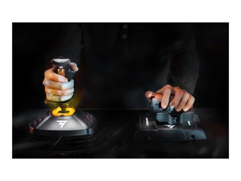 Thrustmaster T-16000M FCS Hotas Svart, Orange USB Joystick Analog / Digital PC Orange, Svart