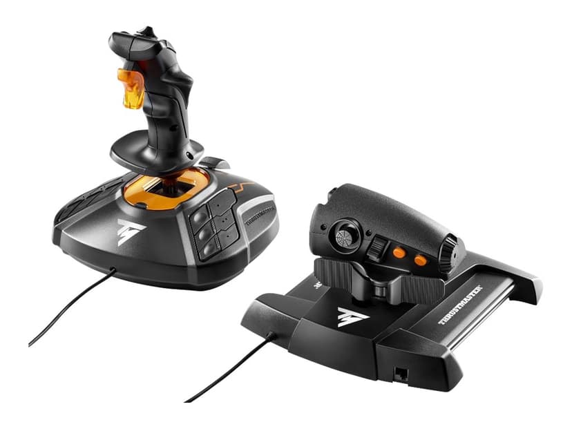 Thrustmaster T-16000M FCS Hotas Svart, Oransje USB Joystick/Styrepinne Analog/digital PC Oransje, Svart