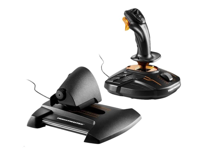 Thrustmaster T-16000M FCS Hotas Svart, Orange USB Joystick Analog / Digital PC Orange, Svart
