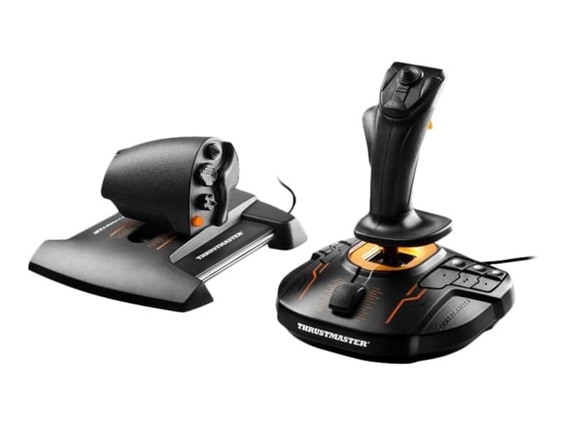 Thrustmaster T-16000M FCS Hotas Svart, Orange USB Joystick Analog / Digital PC Orange, Svart