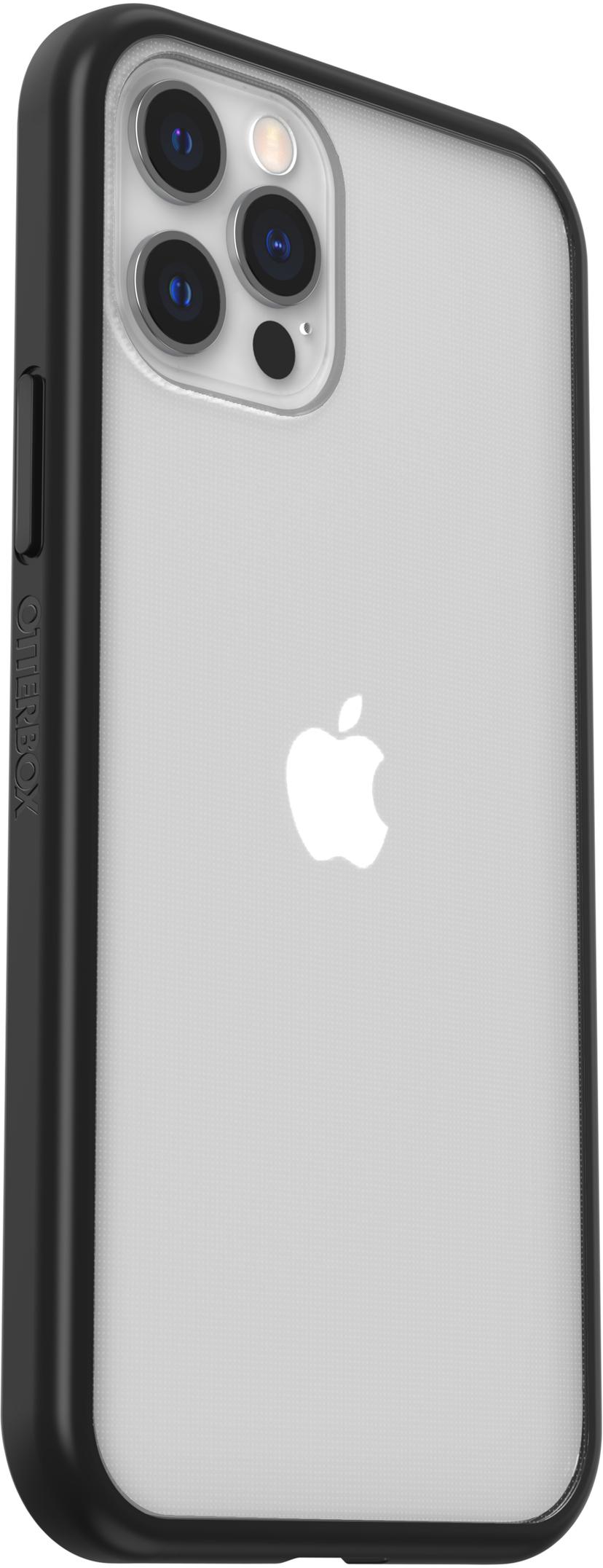 Otterbox React Series iPhone 12, iPhone 12 Pro Svart, Transparent