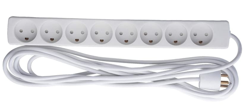 Microconnect 8-way Danish Power Strip