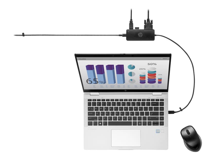 HP Travel Hub G2 USB 3.2 Gen 1 (3.1 Gen 1) Type-C