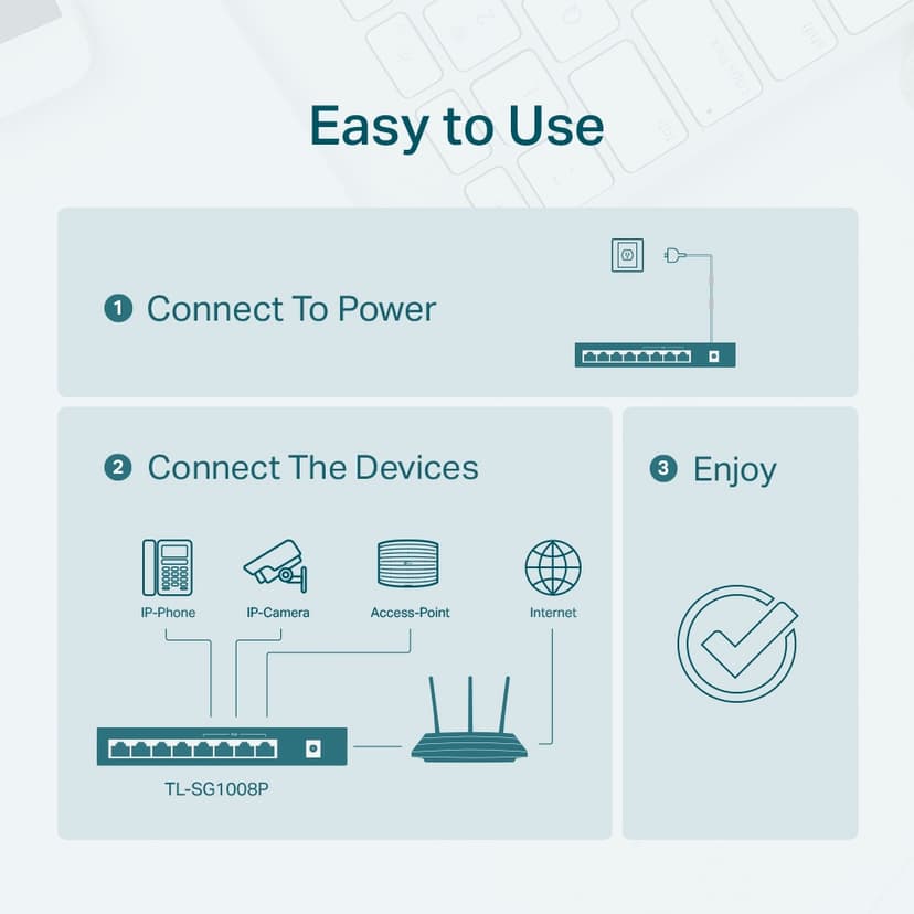 TP-Link 8-Port PoE 64W Switch