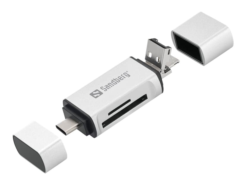 Sandberg Card Reader USB-C+USB+MicroUSB