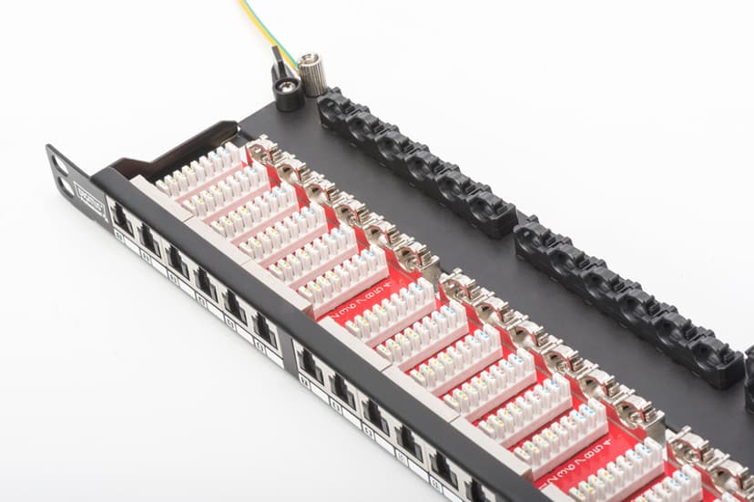 Digitus DN-91624S-SL-SH patch paneel 0.5U Zwart 0.5U