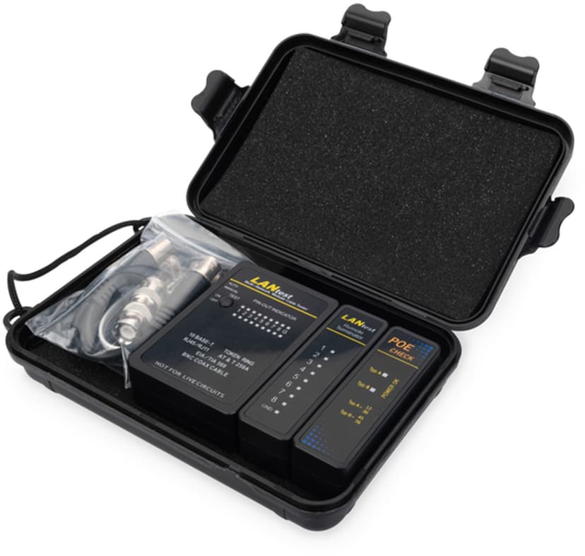 Digitus Kabeltestare RJ45/BNC samt PoE