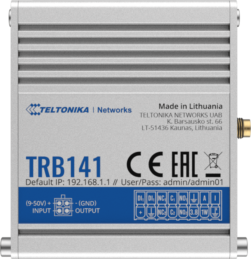 Teltonika TRB141 Industriell robust LTE Gateway