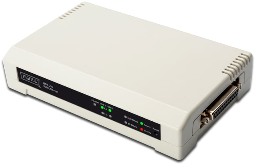 Digitus 3-port Print Server USB/Para