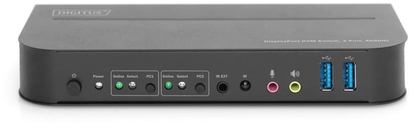 Digitus Industriel 4K KVM switch med 2 porte