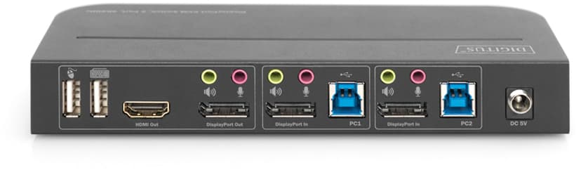 Digitus Industriel 4K KVM switch med 2 porte