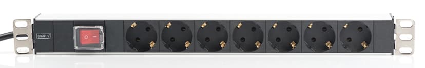 Digitus DN-95402 power uitbreiding 2 m 7 AC-uitgang(en) Zwart