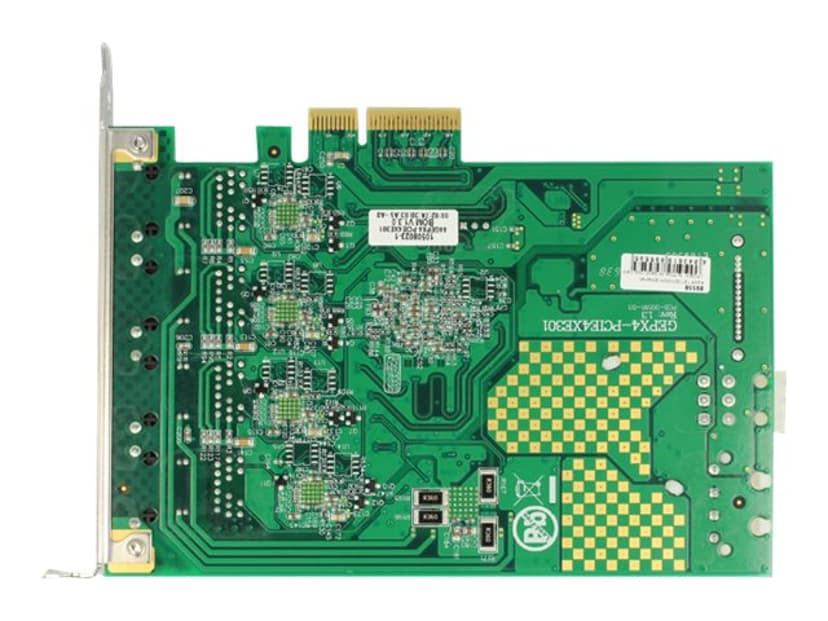 Delock Nätverkskort 4-port med PoE+
