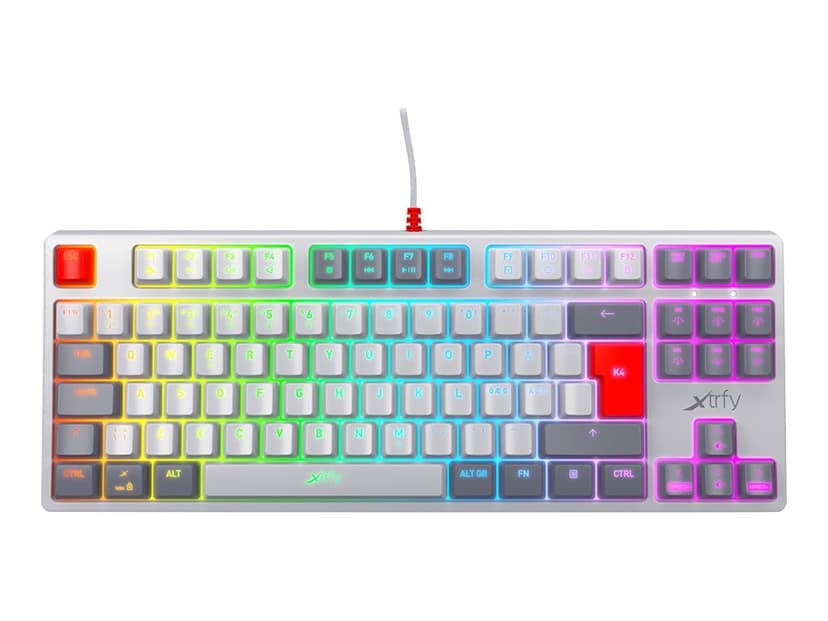 Xtrfy K4 TKL RGB Retro Kailh Red Nordic
