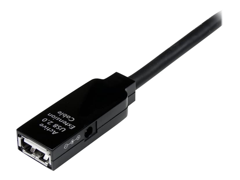 Startech 25m USB 2.0 Active Extension Cable M/F 25m USB-A USB-A Svart