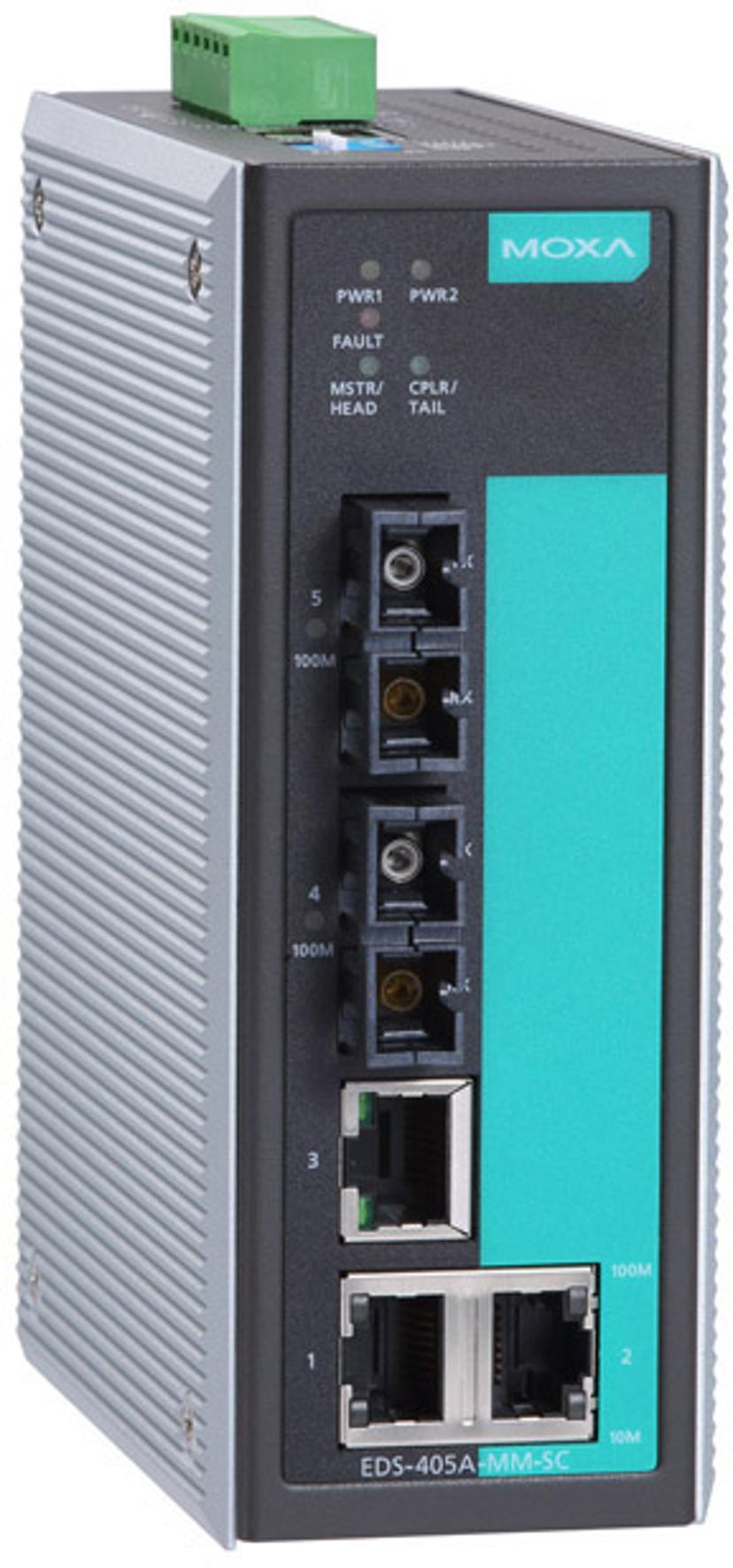 Moxa EDS-405A Industriell administrert 5-porters svitsj