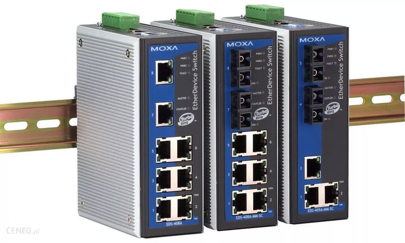 Moxa EDS-405A Industriell administrert 5-porters svitsj