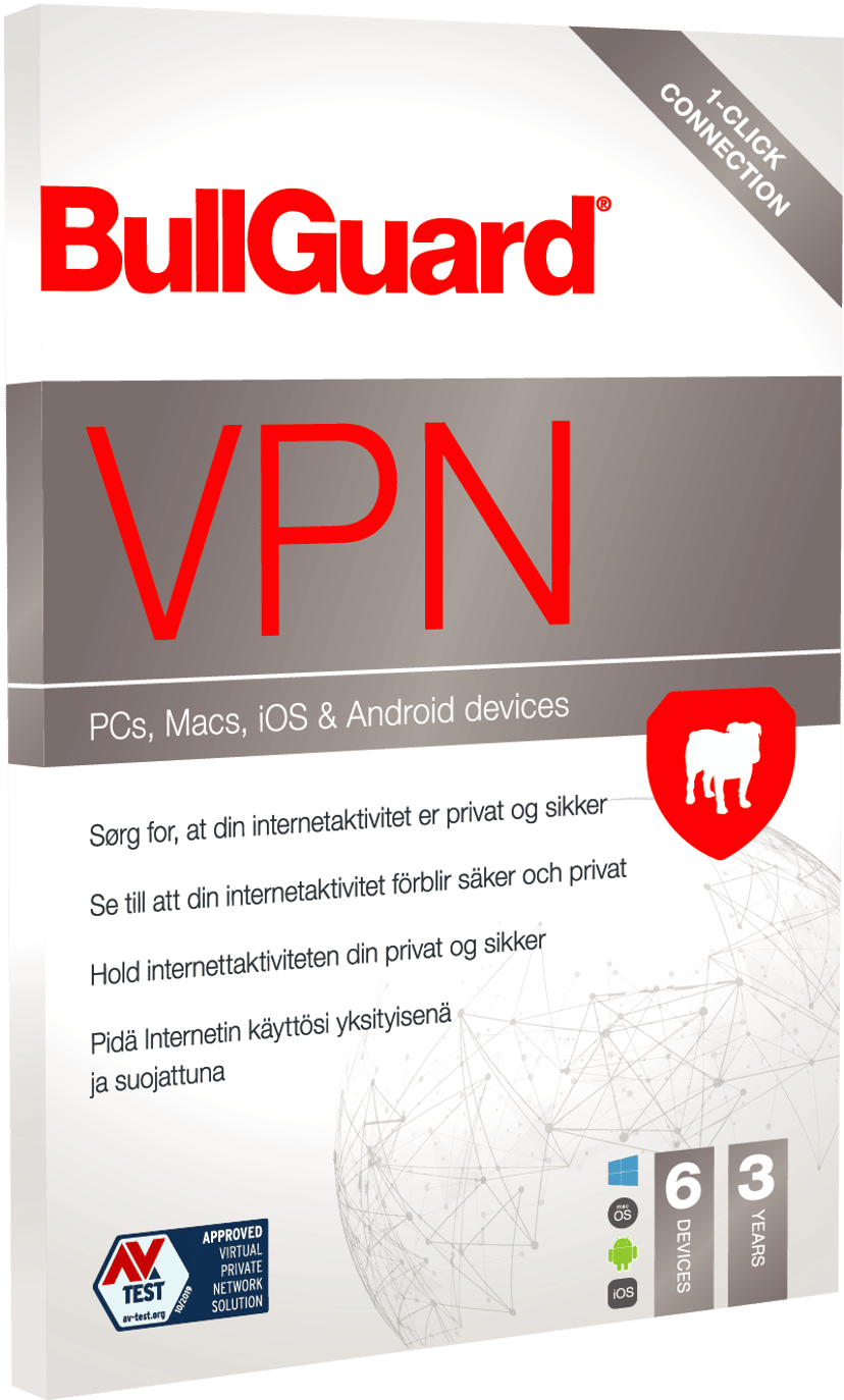 Bullguard VPN 3Y Subs Lic 6-Dev
