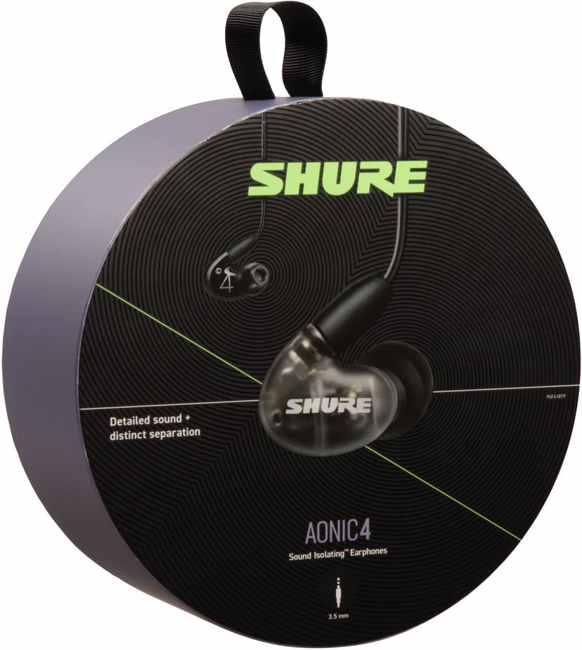 Shure AONIC 4 Stereo Doorschijnend, Grijs, Zwart