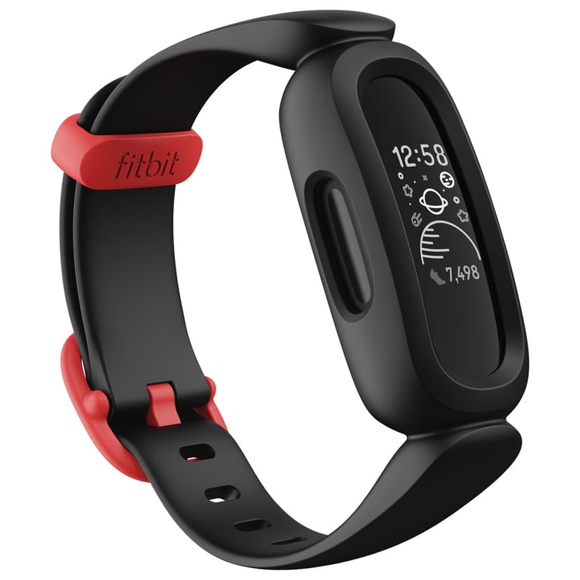 Fitbit Ace 3 aktivitetsarmbånd Svart/Rød