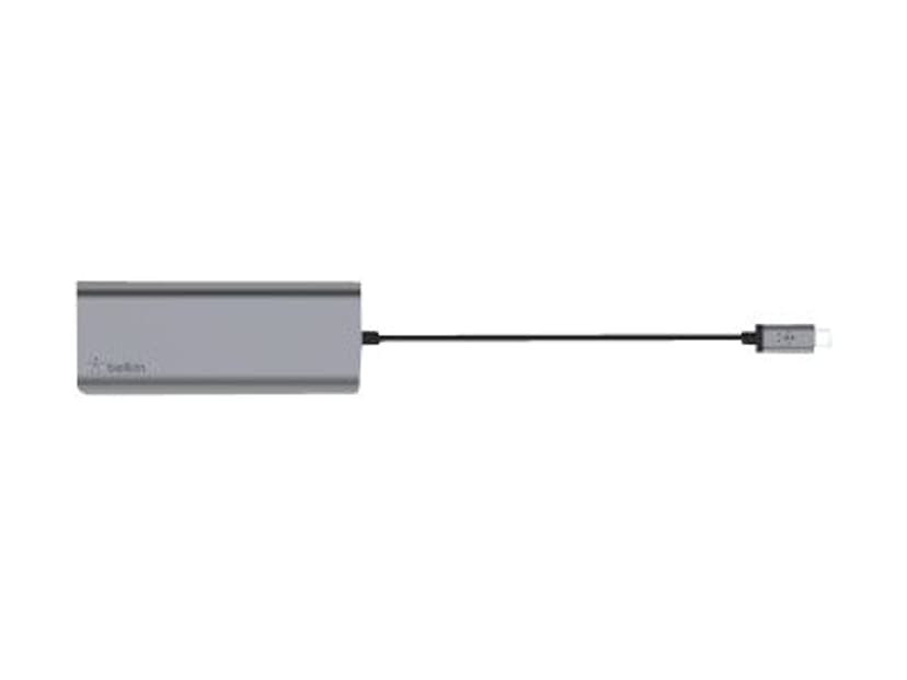 Belkin AVC008BTSGY dockingstation USB 3.2 Gen 1 (3.1 Gen 1) Type-C Sort, Grå USB 3.2 Gen 1 (3.1 Gen 1) Type-C