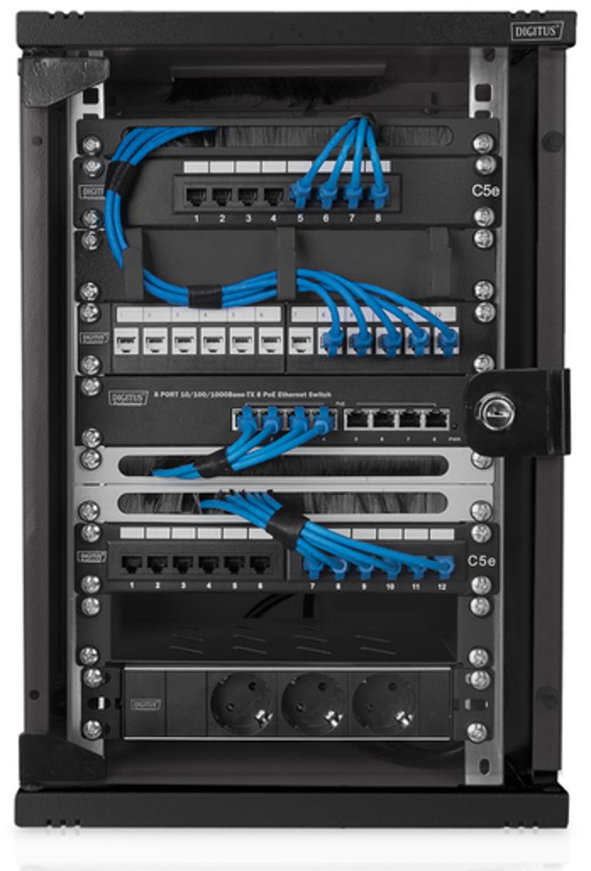 Digitus 10" 9U Vægskab Sort