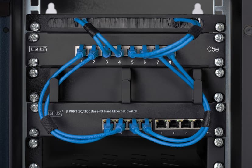 Digitus 10” 9U Veggskap Svart