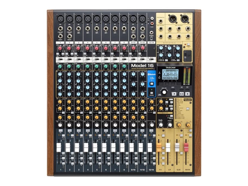 Tascam 14-Ch Analogue Mixer With 16-Track Digital Recorder