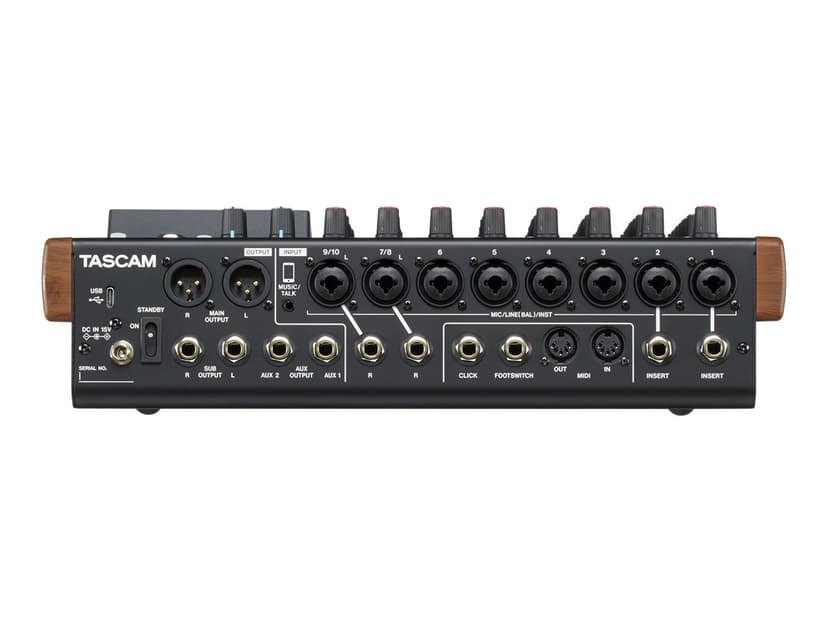 Tascam 10-Ch Analogue Mixer With 16-Track Digital Recorder
