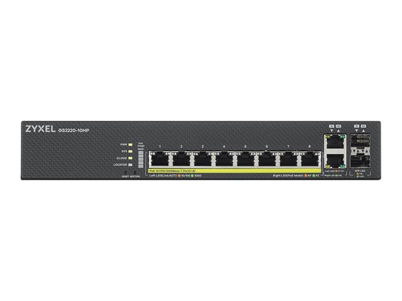 Zyxel GS2220-10 PoE 180W switch med 10 porte