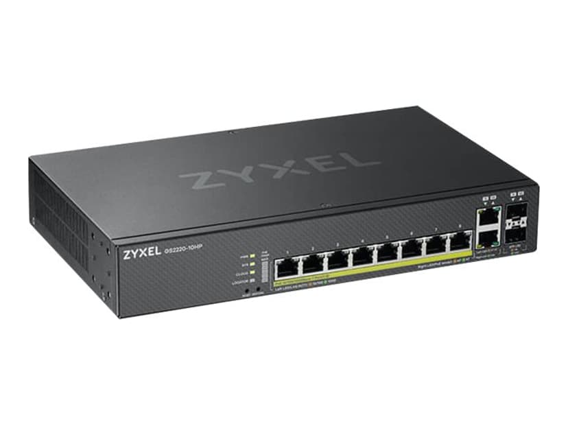 Zyxel GS2220-10 PoE 180W switch med 10 porte