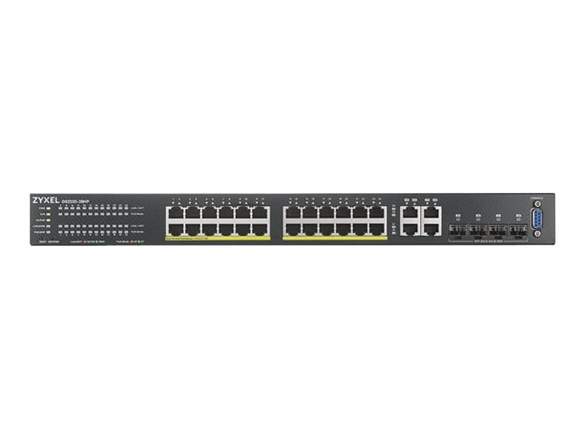 Zyxel GS2220-28HP-EU0101F netwerk-switch Managed L2 Gigabit Ethernet (10/100/1000) Power over Ethernet (PoE) Zwart