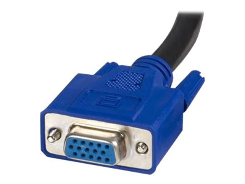Startech StarTech.com SVUSB2N1_6 KVM-kablar Svart 1,8 m