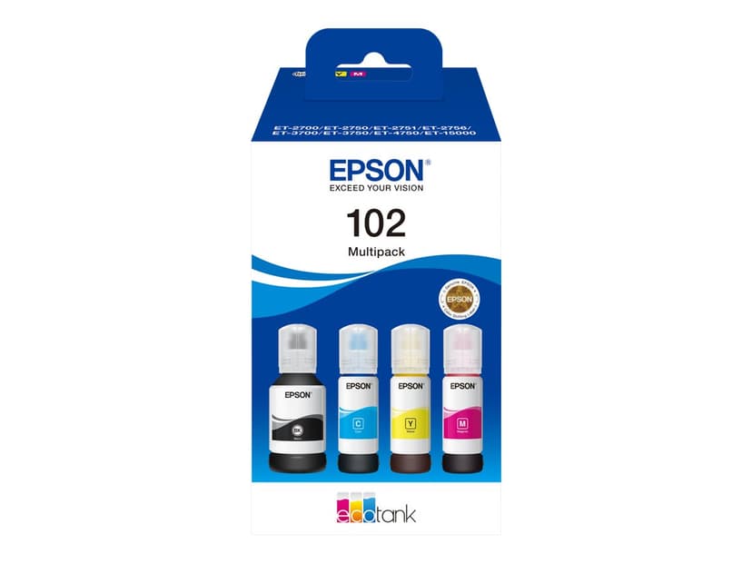 Epson Blekk Multipack (C/Y/M/BK) 102-ET-15000