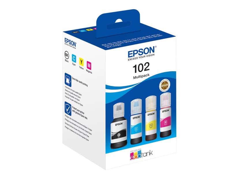 Epson Muste Multipack (C/Y/M/BK) 102 - ET-15000
