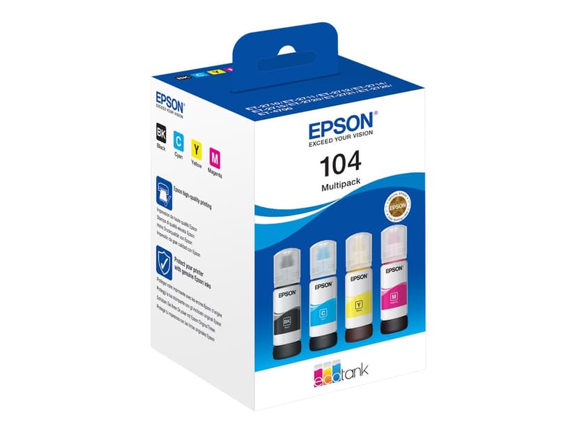 Epson Blæk Multipack 104 (BK/C/M/Y) - ET-2720