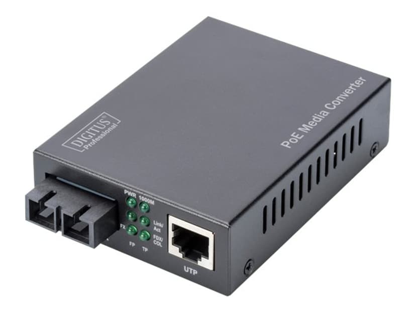 Digitus DN-82150 verkon mediamuunnin 1000 Mbit/s 850 nm Monitila Musta