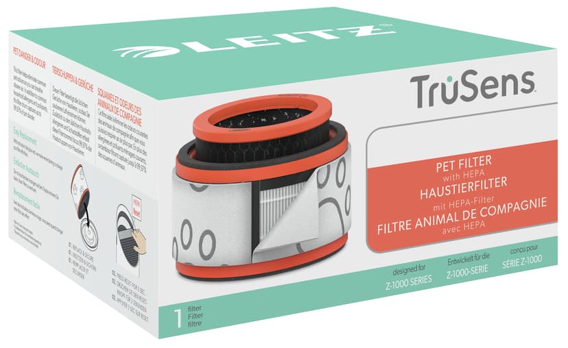 Leitz Husdjur 3-i-1 HEPA Filter - TruSense Z-1000